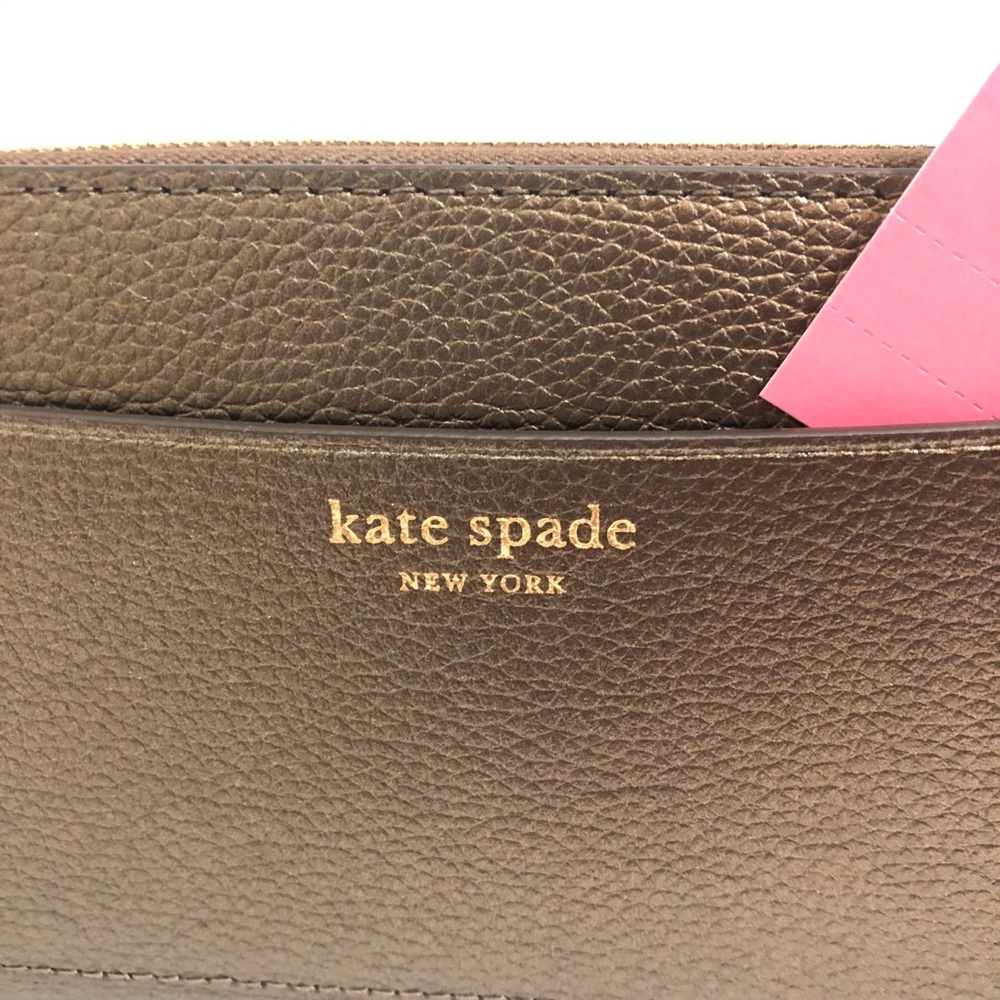 Kate Spade Lzip Continental Wallet Eva Ashmetallic - Picture 5 of 15
